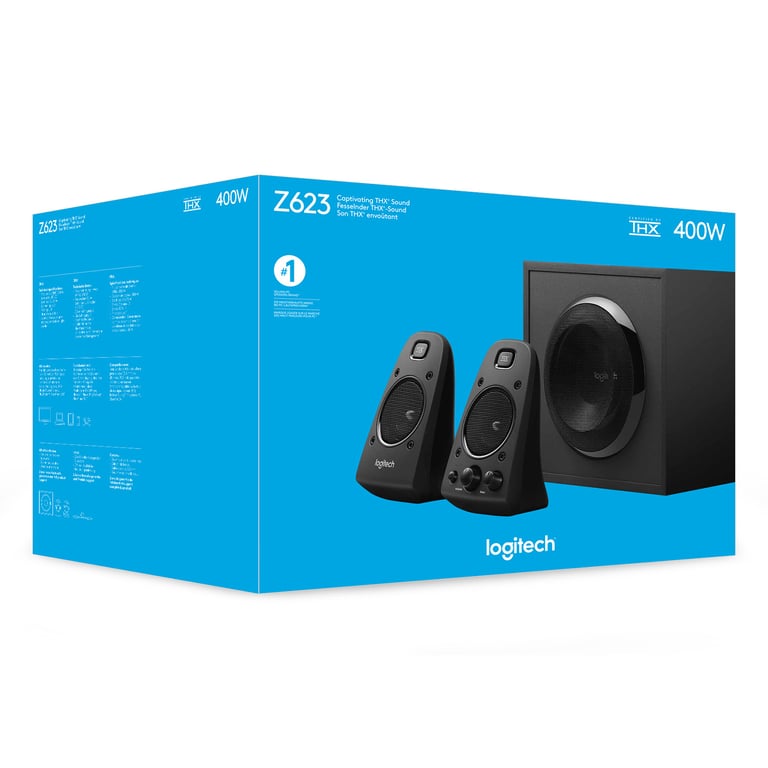 Logitech Z623 200 W Czarny 2.1 kan. 980-000403 kup online w SuperTech.pl -  Hurtownia IT, Sklep Komputerowy