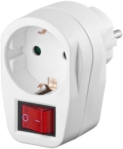 Goobay 94272 Power Strip, 1 x Outlet, Indoor, White