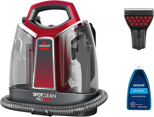 Bissell SpotClean ProHeat mattrengöringsmaskin, handhållen, djuprengöring, röd, titan