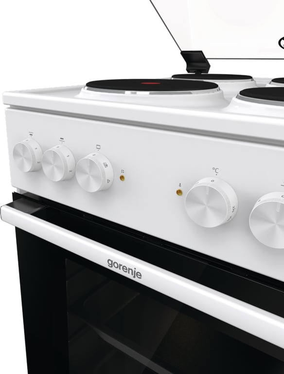 Gorenje GE5A21WH pierkarnik Kuchenka wolnostojąca Prąd elektryczny Płyta uszczelniona Biały