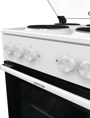 Gorenje GE5A21WH pierkarnik Kuchenka wolnostojąca Prąd elektryczny Płyta uszczelniona Biały