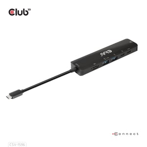 CLUB3D CSV-1596 USB 3.2 Gen 1 (3.1 Gen 1) Type-C-Dockingstation, schwarz