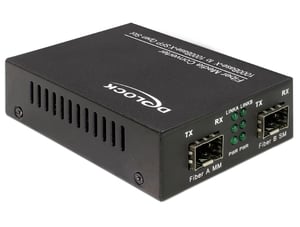 DeLOCK 86203 Netzwerkkonverter 1000 Mbit/s Schwarz