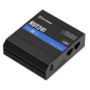 Teltonika RUT241 eSIM | Industrieller 4G-LTE-Router | Cat 4, 2x RJ45 100Mb/s, eSIM Router sieci komórkowej