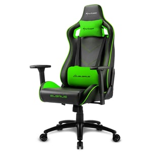 Sharkoon Elbrus 2 Universell gamingstol Klädd sits Svart, Grön