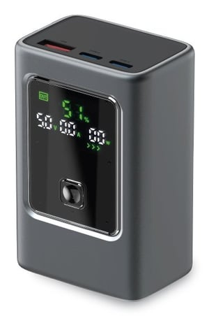 SBS TTBB10000LCDPD35 litium-polymer (LiPo) powerbank 10000 mAh Grå