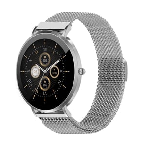 Denver SWC-394S 3.35 cm (1.32") AMOLED 43 mm Analog 466 x 466 px Silver