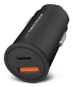 Esperanza EZC111K laddare för mobila enheter: smartphone, surfplatta, svart, USB, snabbladdning, automatisk