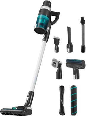 Concept VP6110 Stabstaubsauger/elektrische Bürste Standstaubsauger 2 w 1 HEPA-Filter ohne Beutel, Schwarz, Blau 2,5 Ah