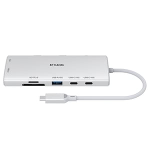 D-Link DUP-A01 USB 3.2 Gen 1 (3.1 Gen 1) Type-C-hubbar och koncentratorer 10 000 Mbit/s Vit