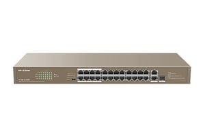 IP-COM Networks F1126P-24-250W przełącznik sieciowy Nie zarządzany Fast Ethernet (10/100) Obsługa PoE Zielony