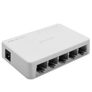 Qoltec 52247 przełącznik sieciowy Nie zarządzany Biały