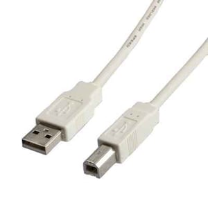 ITB USB 2.0 A/B M/M 1,8 m USB-kabel 1,8 m USB A USB B Vit
