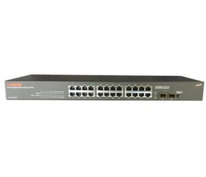 Longshine LCS-GS9126 nätverksswitch, icke-hanterad Gigabit Ethernet (10/100/1000), 1U, grå