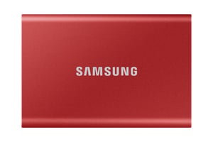 Samsung Portable SSD T7 2 TB USB Typ C 3.2 Gen 2 (3.1 Gen 2) Rot