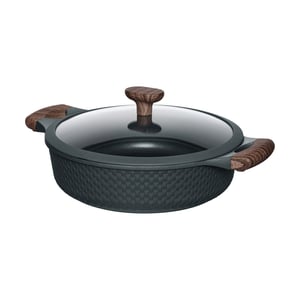 Resto Kitchenware 93906 multifunktionsgryta, svart aluminium, 4,1 l, 28 cm