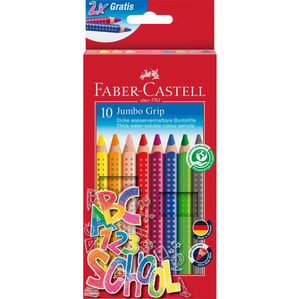 Faber-Castell 280922 Wachsmalstifte, 10 Stück