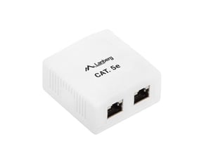 Lanberg OS5-0002-W RJ-45-uttag, vit