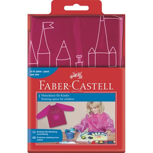 Faber-Castell 201204 målarförkläde, en storlek, rosa, polyester