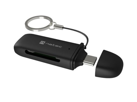 NATEC SCARAB C czytnik kart USB 3.2 Gen 1 (3.1 Gen 1) Type-C Czarny