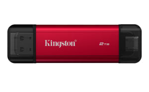 Kingston Technology 2 TB tragbare SSD mit Dual-USB-A/C-Anschluss, bis zu 1050 MB/s USB 3.2 Gen 2