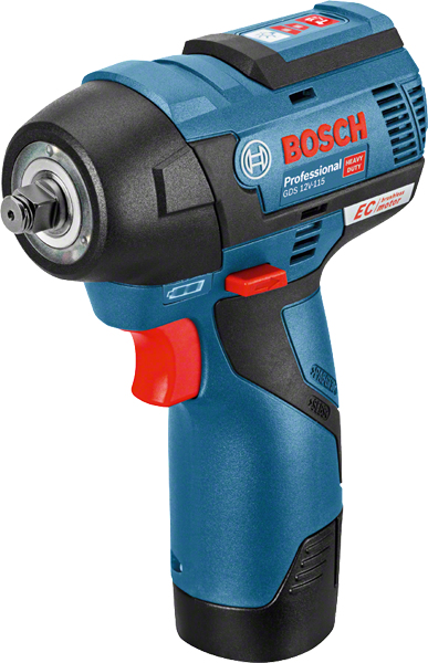 Bosch GDS 12V-115 Professional 2600 RPM Czarny, Niebieski, Czerwony