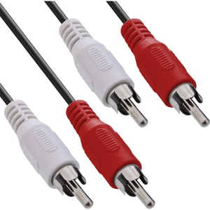 InLine 89931 kabel audio 10 m 2 x RCA Czarny