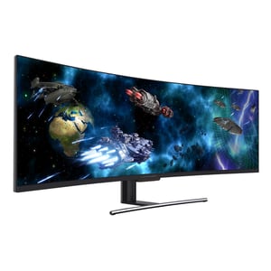 LC-Power LC-M49-DFHD-144-C-Q monitor komputerowy 124,5 cm (49") 3840 x 1080 px UltraWide Full HD QLED Czarny