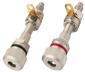 Monacor BP-420 wtyczka speaker terminals Stal nierdzewna