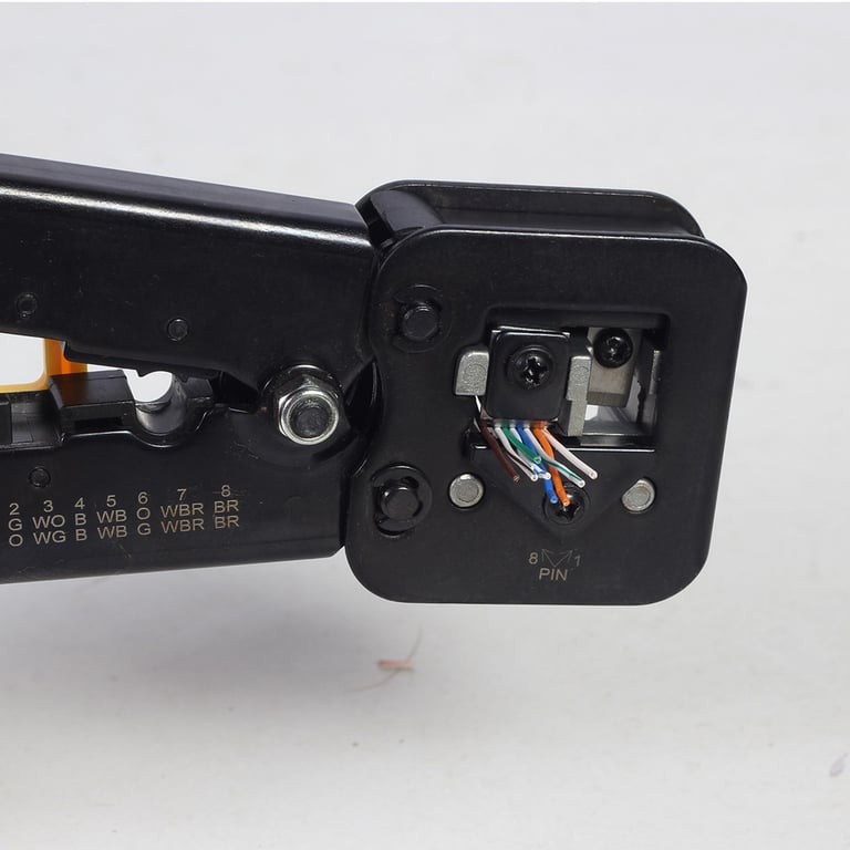 Gembird T-WC-05 zaciskarka kablowa Scyzoryk Czarny, Czerwony, Żółty