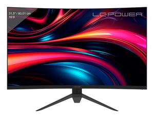 LC-Power LC-M32QC monitor komputerowy 80 cm (31.5") 2560 x 1440 px Quad HD LCD Czarny, Czerwony