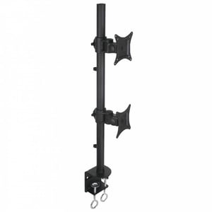 Techly ICA-LCD-350-D Monitorhalterung / Ständer für 68,6 cm (27") Schreibtisch Schwarz