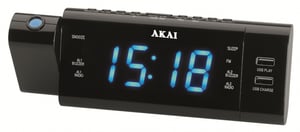 Akai ACR-3888 radio Zegar Cyfrowy Czarny