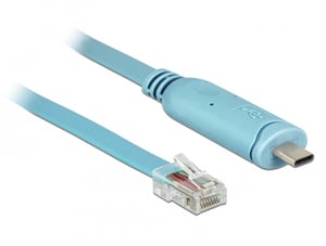 DeLOCK 63914 parallellkabel, blå, 3 m, USB Type-C till RJ45