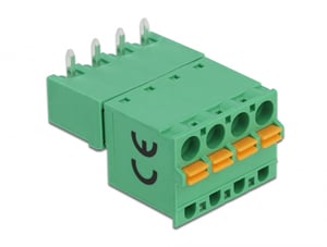 DeLOCK Panel zacisków PCB 4 pin 5,08 mm mocowanych poziomo