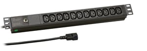 EFB Elektronik EK631CC.1 rozdzielacz zasilania PDU 12 x gniazdo sieciowe 1U Czarny