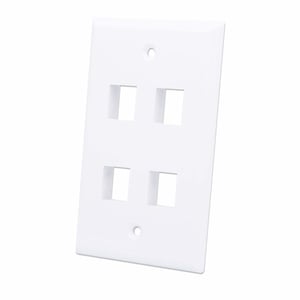 Intellinet 163316 Outlet and Switch Frame, White