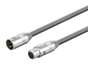 Monoprice 33837 kabel audio 1 m XLR Szary