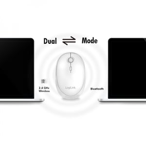LogiLink ID0205 myszka Biuro Oburęczny RF Wireless + Bluetooth 1600 DPI
