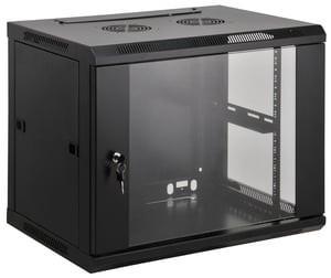 Intellinet 711906 12U-Rack, Hängeschrank, schwarz