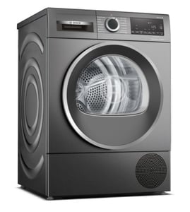 Bosch Serie 6 WQG2450R10 Front-Loading Freestanding Dryer, 9 kg, Black