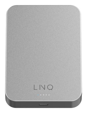 LINQ LQWP102 bank mocy 10000 mAh Bezprzewodowe ładowanie Srebrny