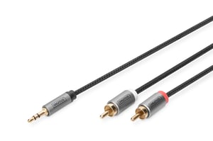 Digitus Audio-Kabeladapter, 3,5-mm-Miniklinke auf Cinch