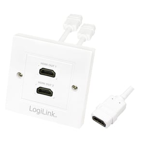 LogiLink AH0015 HDMI-Kabel, HDMI Typ A (Standard), weiß