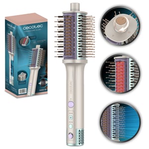 Cecotec CeramicCare Allin1 Szczotka z gorącym powietrzem Para Biały 1500 W