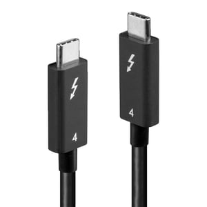 Lindy 31121 Thunderbolt Cable, 2 m, 40 Gbit/s, Black