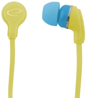 Esperanza EH147Y hörlurar/headset, trådbundna, in-ear, musik, gula