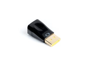 Lanberg AD-0001-BK adapter för DisplayPort- till VGA-kablar (D-Sub) Svart
