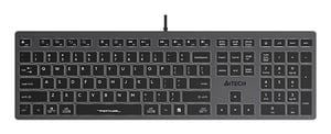 A4Tech Fstyler FX60H (White Backlit) klawiatura Gaming USB QWERTY Szary