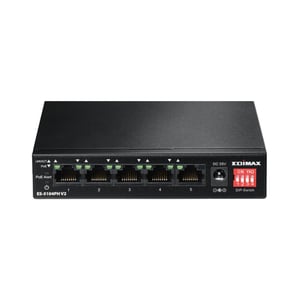 Edimax ES-5104PH V2 przełącznik sieciowy Fast Ethernet (10/100) Obsługa PoE Czarny